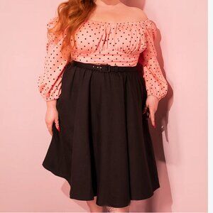 Micheline Pitt Vixen Daydream Dress Retro in Pink Peach 2X